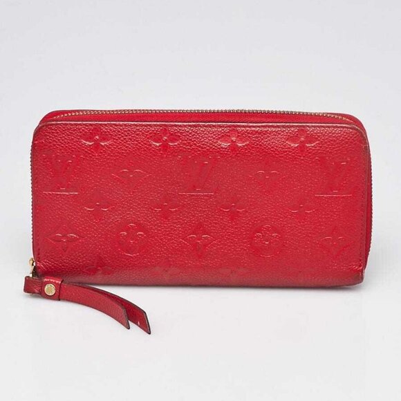Louis Vuitton Cerise Monogram Empreinte Leather Zippy Wallet - Picture 1 of 8